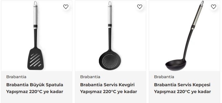 Brabantia Isıya Dayanıklı Mutfak Gereçleri Seti