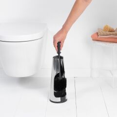 Brabantia BRA 414640 Tuvalet Fırçası ve Haznesi ReNew – Parlak Çelik (Brilliant Steel)