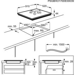 Electrolux EIV9467 90 cm Indüksiyon Ocak