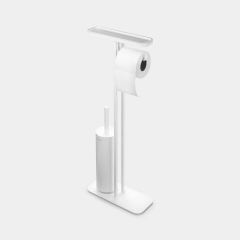 Brabantia BRA 303067 MindSet Fresh White Standlı Organizer Tuvalet Kağıdı Tutucusu ve Tuvalet Fırçası
