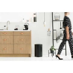 Brabantia BRA 114106 NewIcon Matt Black Pedallı Çöp Kutusu 20L