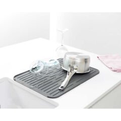 Brabantia BRA 117442 SinkSide Dark Grey Silikon Bulaşık Kurutma Matı