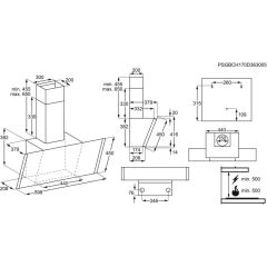 Electrolux EFV60657OK Duvar Tipi Davlumbaz Cam