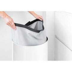 Brabantia BRA 104404 White Paslanmaz Çelik Çamaşır Sepeti 60L
