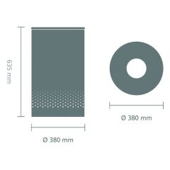 Brabantia BRA 104404 White Paslanmaz Çelik Çamaşır Sepeti 60L