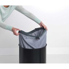 Brabantia BRA 120022 Black Paslanmaz Çelik Çamaşır Sepeti 60L