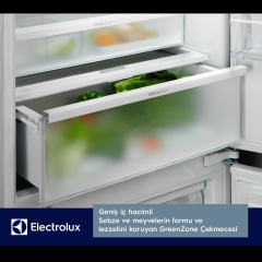 Electrolux KNG7TE75S Ankastre Buzdolabı NoFrost 70cm