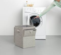 Brabantia BRA 120428 Gri Katlanabilir ve İstiflenebilir Çamaşır Sepeti 35L