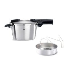 Fissler Vitaquick Premium 4,5 Litre Düdüklü Tencere + Buharda Pişirme Aparatı