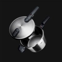 Fissler Vitaquick Premium 4,5+2,5 Litre Düdüklü Tencere + Buharda Pişirme Aparatı