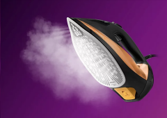 Philips DST7040/80 7000 Serisi HV Buharlı Ütü Siyah/Altın Rengi