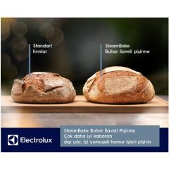 Electrolux KODDP77X Steambike Pro 600 Dijital Ekranlı 72LT 9 Fonksiyonlu Ankastre Fırın Siyah