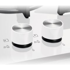 Electrolux KGG64362W StepPower 60 cm Döküm Izgaralı Beyaz Cam Gazlı Ocak