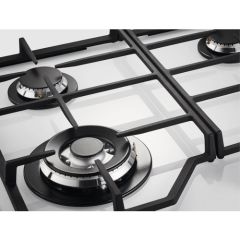 Electrolux KGG64362W StepPower 60 cm Döküm Izgaralı Beyaz Cam Gazlı Ocak