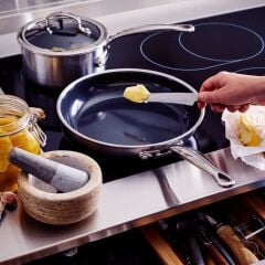 GreenPan CC003819-001 Premiere Thermolon Pro Çelik Kızartma Tavası Ø30 CM