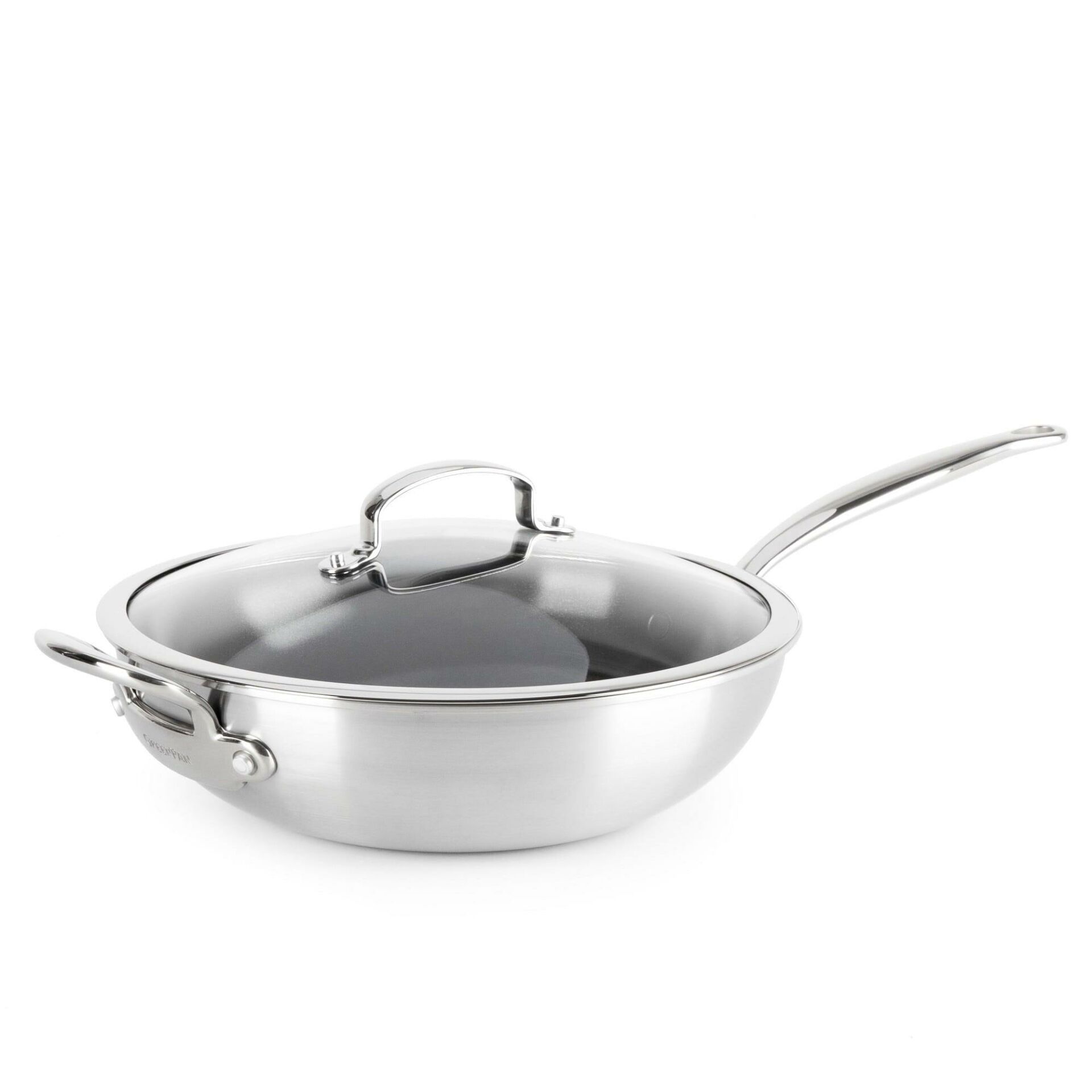GreenPan CC003821-001 Premiere Thermolon Pro Çelik Wok Tava Ø30 CM