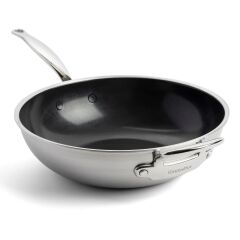 GreenPan CC003821-001 Premiere Thermolon Pro Çelik Wok Tava Ø30 CM