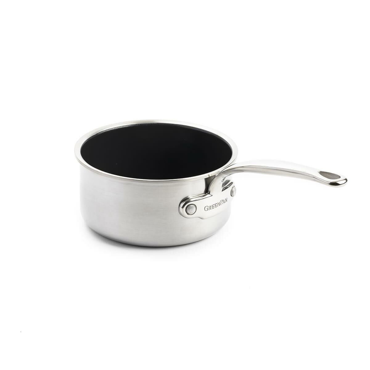 GreenPan CC003815-001 Premiere Thermolon Pro Çelik Sos Tenceresi Ø16 CM