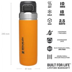 Stanley The Quick Flip Paslanmaz Çelik Termos 1.06 LT | Safran