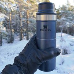 Stanley Klasik Trigger-Action Termos Bardak 0.47 LT | Mavi