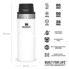 Stanley The Trigger-Action Travel Mug 0.35 L | Beyaz