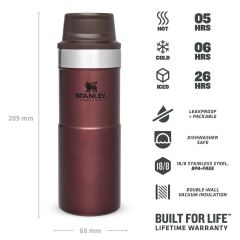 Stanley The Trigger-Action Travel Mug 0.35 L | Bordo