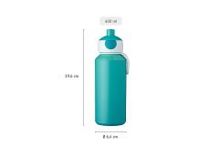 Mepal 107410012200 Drinking Bottle Pop-Up Campus İçecek Şişesi 400 ML - Turkuaz