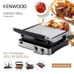 Kenwood HGM80.000SS Grill + Tost Makinası Metal
