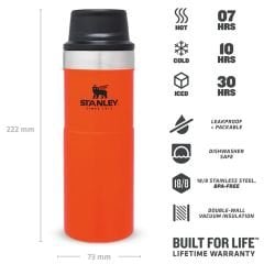 Stanley Klasik Trigger-Action Termos Bardak 0.47 LT | Turuncu