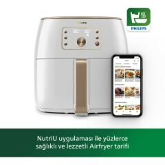 Philips HD9870/20 Airfryer Smart Sensing Star White Aksesuar Hediyeli