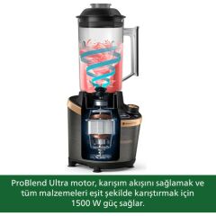Philps HR3770/00 Flip&Juice™ Blender Meyve sıkacağı modüllü yüksek hızlı blender