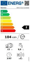 Electrolux EEA717110L Airfry 5 Programlı 13 Kişilik Tam Ankastre Bulaşık Makinesi