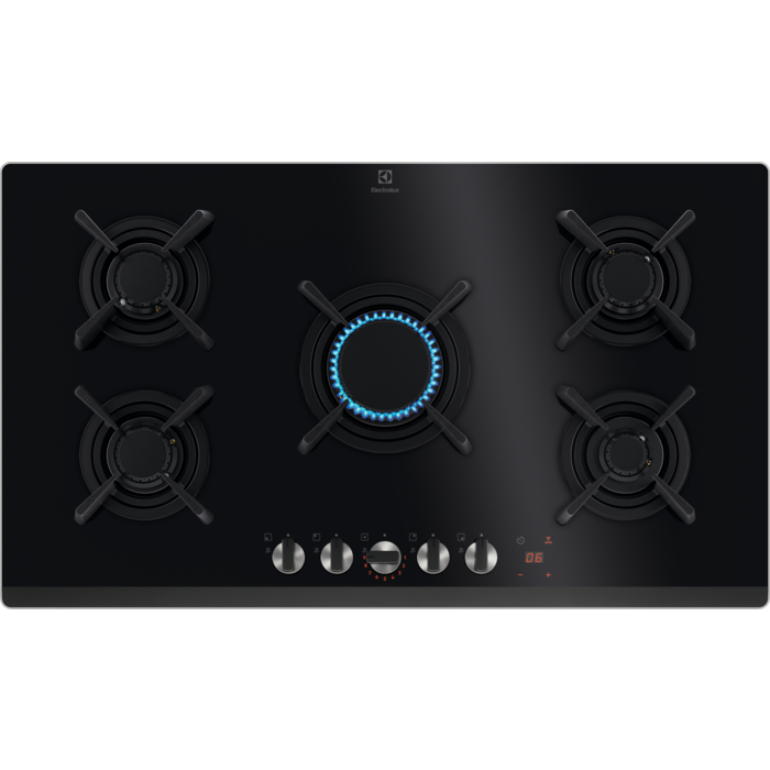 Electrolux KGG953753K Ankastre Gazlı Cam Seramik Ocak 90 cm