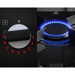 Electrolux KGG953753K Ankastre Gazlı Cam Seramik Ocak 90 cm