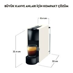 Nespresso C30 Essenza Mini Intense Beyaz Kapsül Kahve Makinesi