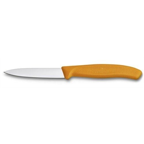 Victorinox 8Cm Soyma Bıçağı (Düz Ağızlı) - Turuncu