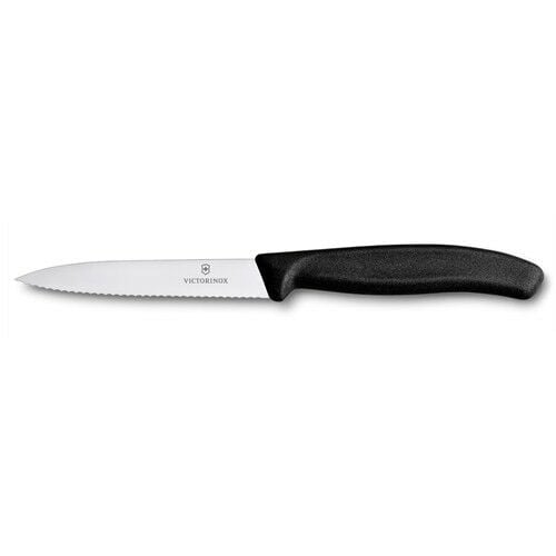 Victorinox 10Cm Soyma Bıçağı (Testere Ağızlı Sivri Uçlu)