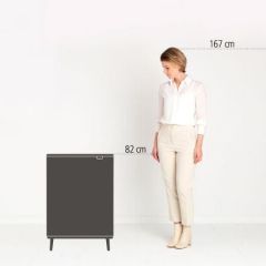 Brabantia Çöp Kutusu 60 LT Dokunmatik Bo Matt Black HI