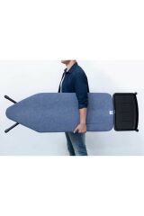 Brabantia Ütü Masası 124x45cm (C) Buhar Kazanı Standlı Denım Blue Desenli