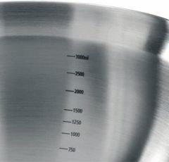 Brabantia Karıştırma Kabı Seti 1, 1,6 & 3 litre - Mat Çelik / Siyah