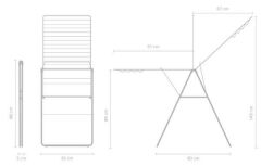 Brabanti BRA 403484 Çamaşır Kurutma Askı Rafı Metlic Gri - 25 Metre