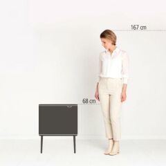 Brabantia BRA 315848 Çöp Kutusu Bo Touch Mat Çelik 36 L