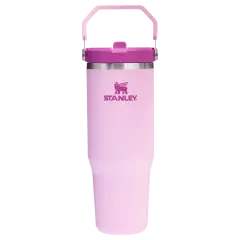 Stanley IceFlow™ Flip Straw Tumbler Pipetli Termos | 0.89L | Kiraz Çiçeği