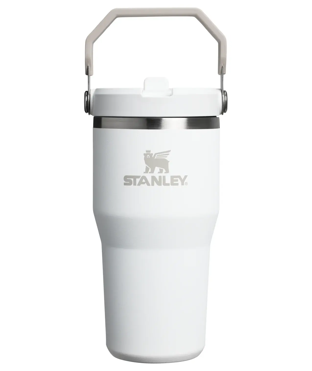 Stanley IceFlow™ Flip Straw Tumbler Pipetli Termos | 0.60 L | Beyaz