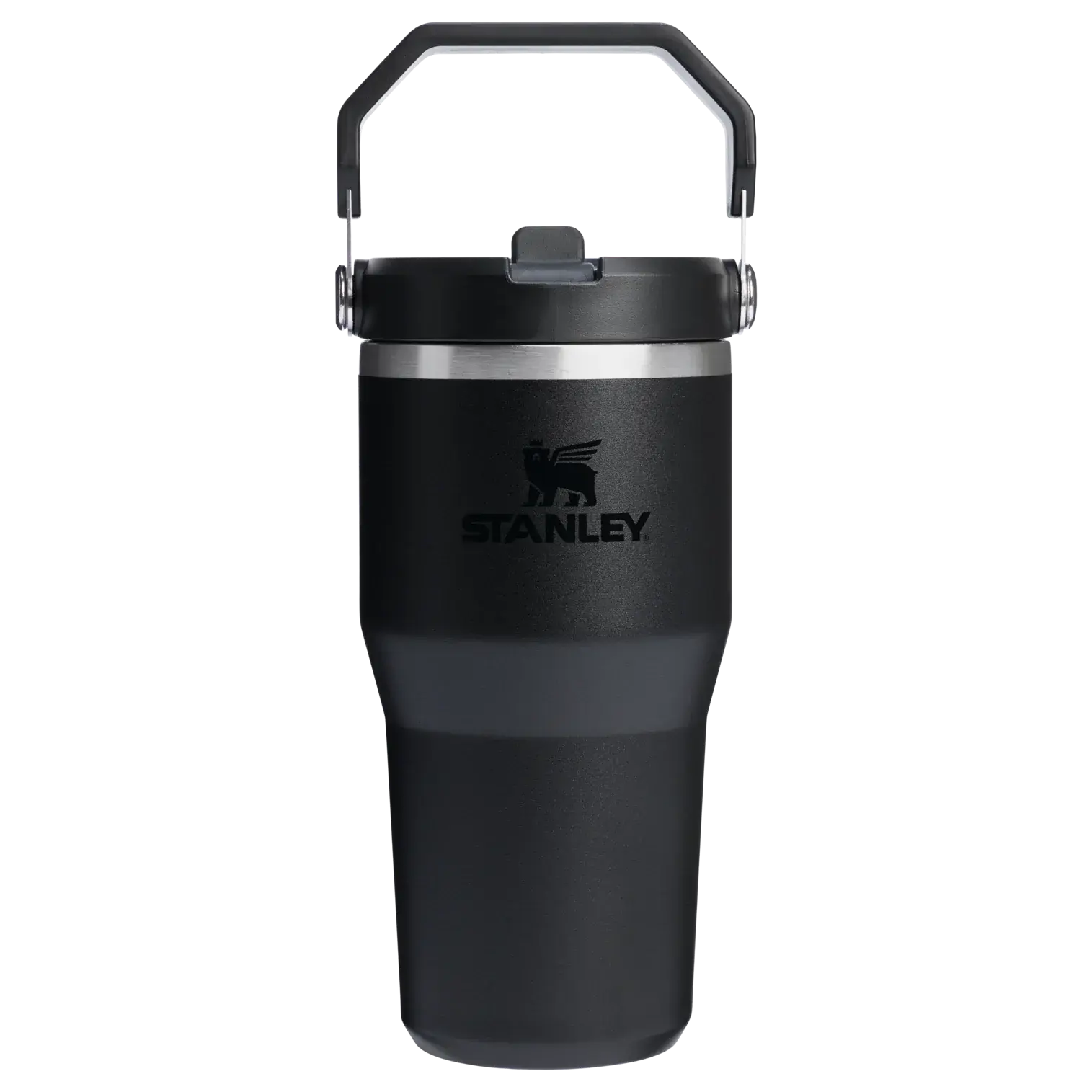 Stanley IceFlow™ Flip Straw Tumbler Pipetli Termos | 0.60 L | Siyah 2.0