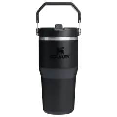 Stanley IceFlow™ Flip Straw Tumbler Pipetli Termos | 0.60 L | Siyah 2.0
