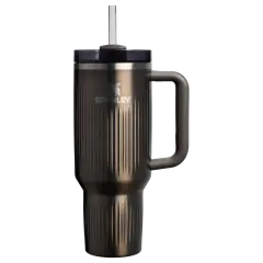 Stanley The Quencher® H2.0 Fluted Tumbler Pipetli Termos Bardak | 1.18L | Gunmetal Shine