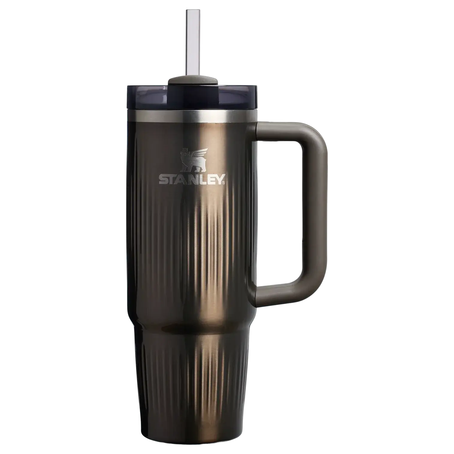 Stanley The Quencher® H2.0 Fluted Tumbler Pipetli Termos Bardak | 0.89L | Gunmetal Shine