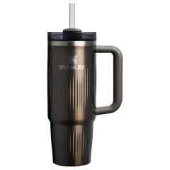 Stanley The Quencher® H2.0 Fluted Tumbler Pipetli Termos Bardak | 0.89L | Gunmetal Shine