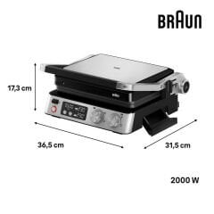 Braun CG7040 Multigrill 7  Izgara ve Tost Makinesi